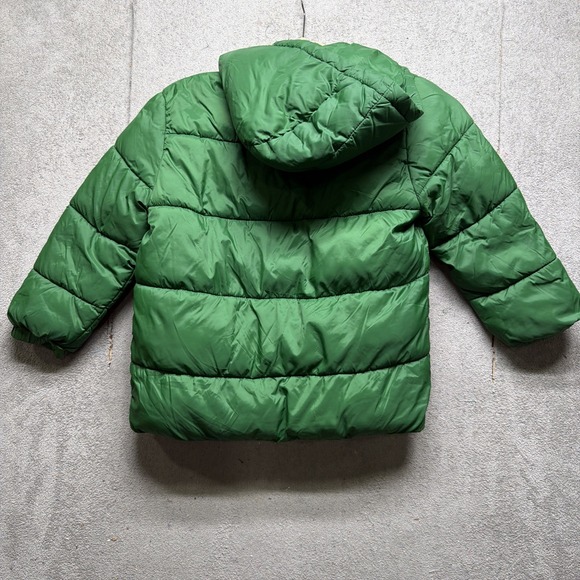 Mayoral Boys Green Hooded Puffer Jacket Size 6 Lightweight Winter Coat - Picture 8 of 9